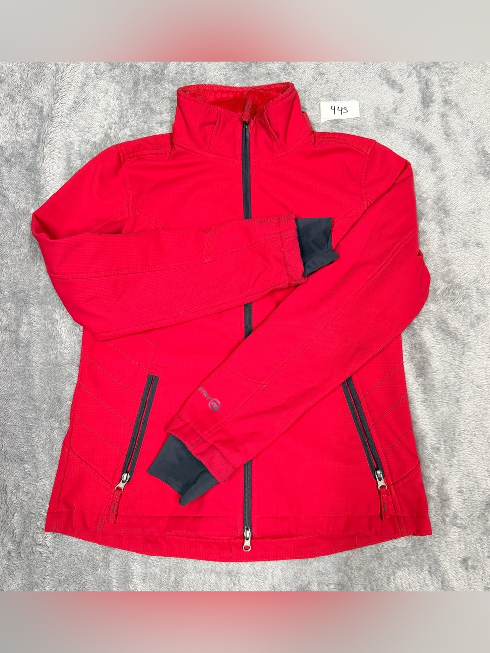 Free Country Red Utility Jacket with Black Trim